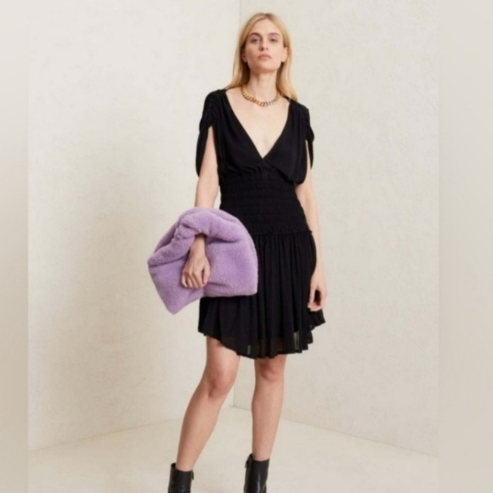 ALC PALOMA FAUX FUR BAG IN DEEP LILAC NWT MSRP $295